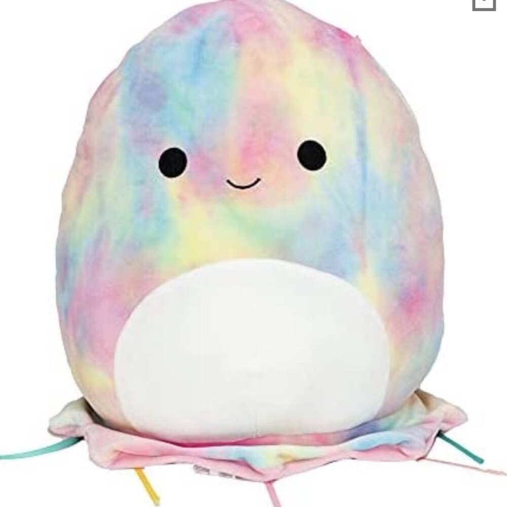 Janet the Rainbow Tie-Dye Jellyfish 12" Stuffed Plush Squishmallows Collectible